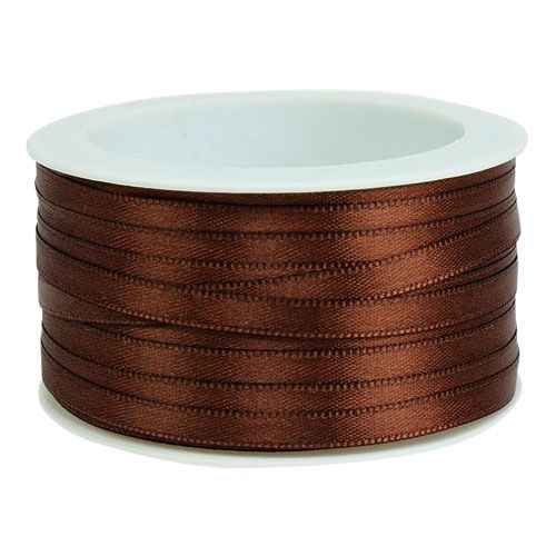 Artikel Presentband brunt satinband dekorativt band 6mm 50m