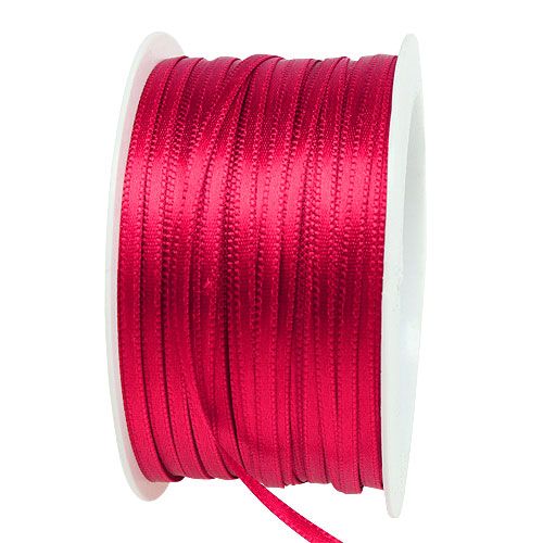 Floristik24 Present- och dekorationsband 3 mm x 50 m rosa