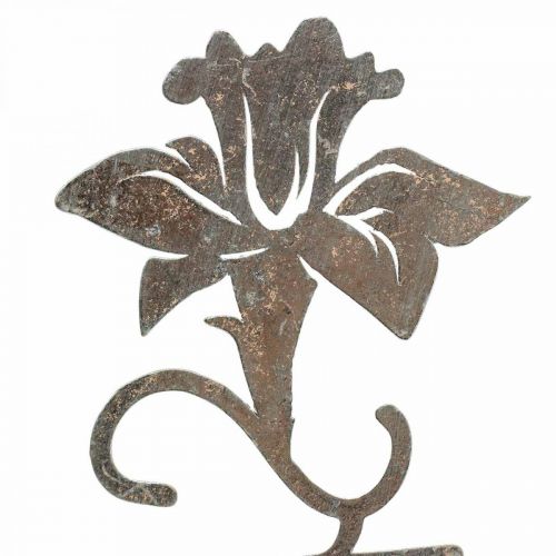 Floristik24 Metall dekorativa blommor träställ bokstäver Spring 6x9,5x39,5cm