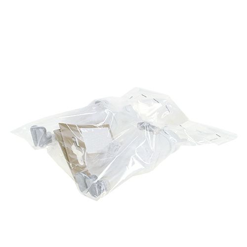 Floristik24 Dekorativ figurbjörn med fjädrar vit 12cm 2st