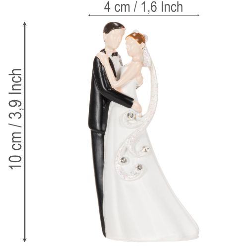 Dekorativ figurin av ett brudpar, 10,5 cm | Floristik24.se