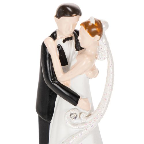 Dekorativ figurin av ett brudpar, 10,5 cm | Floristik24.se