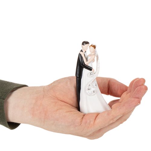 Dekorativ figurin av ett brudpar, 10,5 cm | Floristik24.se