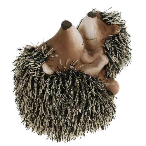 Floristik24 Deco figur igelkott med barn 11,5cm 2st