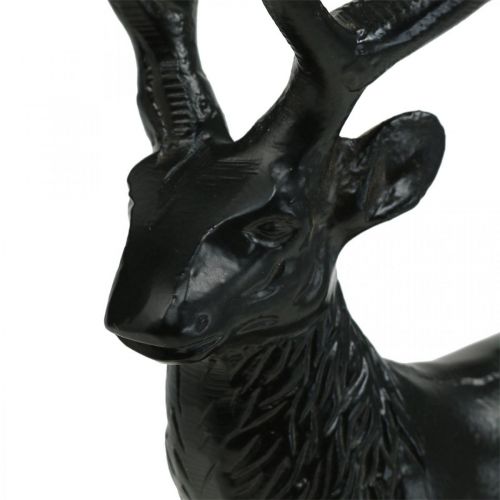 Artikel Deco Deer Deco Ren Metall Trä Svart H25cm