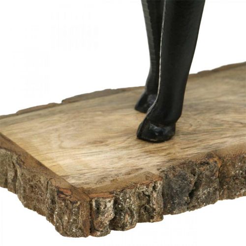 Artikel Deco Deer Deco Ren Metall Trä Svart H25cm