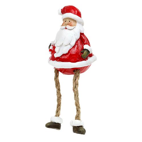 Floristik24 Dekorativ figur Jultomten sittande 6,5cm L10cm 4st