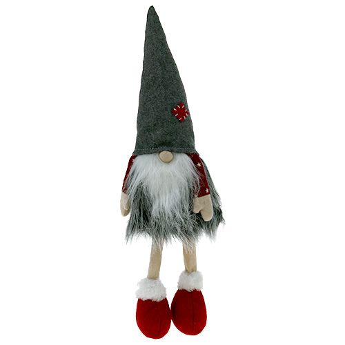 Floristik24 Deco figur elf 37 cm rödgrå