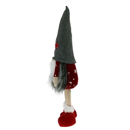 Floristik24 Deco figur elf 37 cm rödgrå