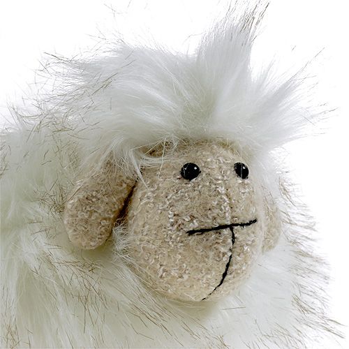 Floristik24 Dekorativ figur fårkräm 21cm