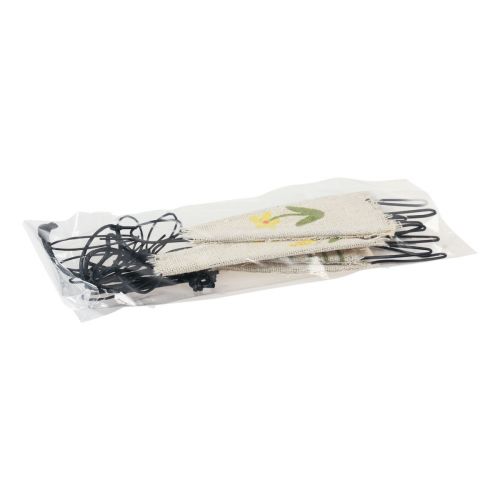 Floristik24 Dekorativa figurer metall kaninhängare svart natur 19cm 4 st