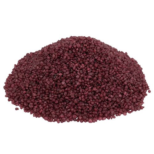 Dekorativ granulat vinröd 2mm - 3mm 2kg