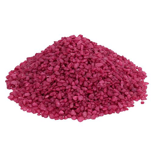 Floristik24 Dekorativa granulat fuchsia dekorativa stenar 2mm - 3mm 2kg