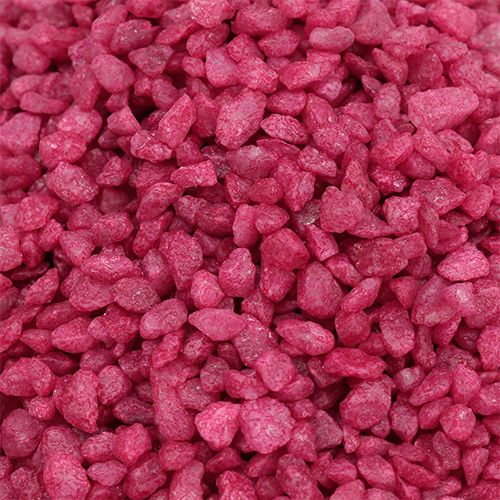 Floristik24 Dekorativa granulat fuchsia dekorativa stenar 2mm - 3mm 2kg