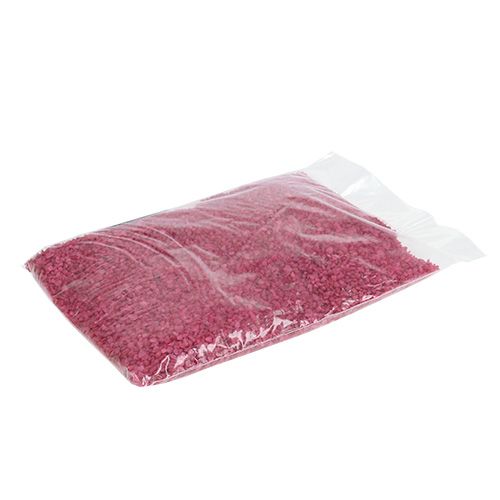 Floristik24 Dekorativa granulat fuchsia dekorativa stenar 2mm - 3mm 2kg