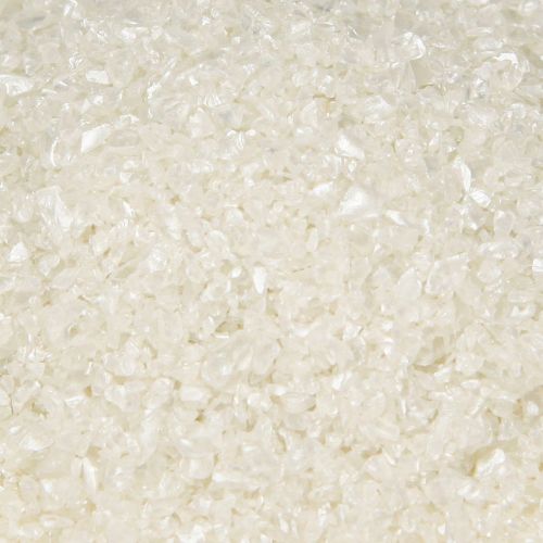Artikel Dekorativt granulat, glasgranulat, dekorationssand 1–2 mm, pärlemor, 2 kg