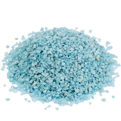 Artikel Dekorativa granulat ljusblå dekorativa stenar 2mm - 3mm 2kg