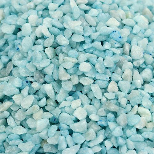 Floristik24 Dekorativa granulat ljusblå dekorativa stenar 2mm - 3mm 2kg