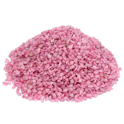 Floristik24 Dekorativa granulat rosa dekorativa stenar 2mm - 3mm 2kg