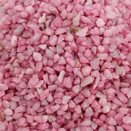 Floristik24 Dekorativa granulat rosa dekorativa stenar 2mm - 3mm 2kg