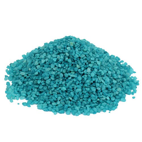 Floristik24 Dekorativa granulat turkos dekorativa stenar 2mm - 3mm 2kg