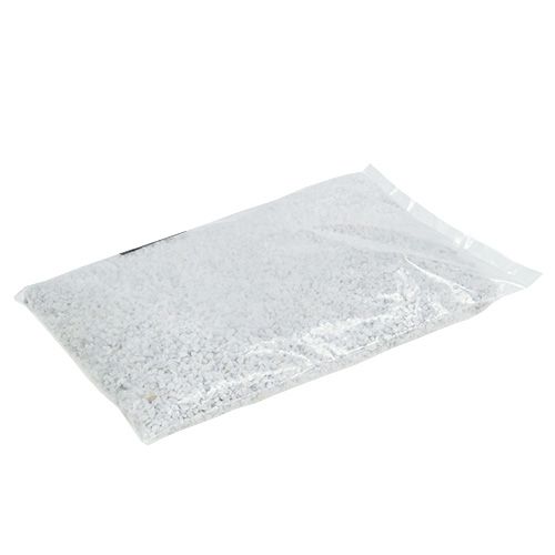 Floristik24 Dekorativa granulat vita dekorativa stenar 2mm - 3mm 2kg