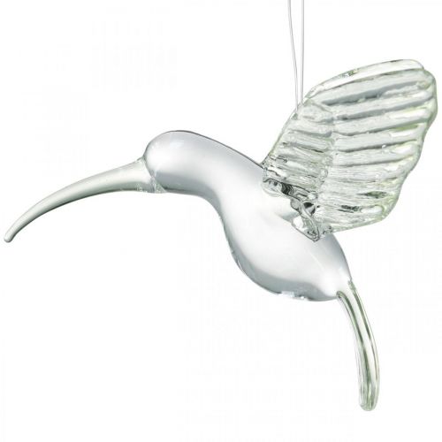 Floristik24 Dekoration kolibri, glasdekoration, paradisfågel, glashängare, dekorationsfågel