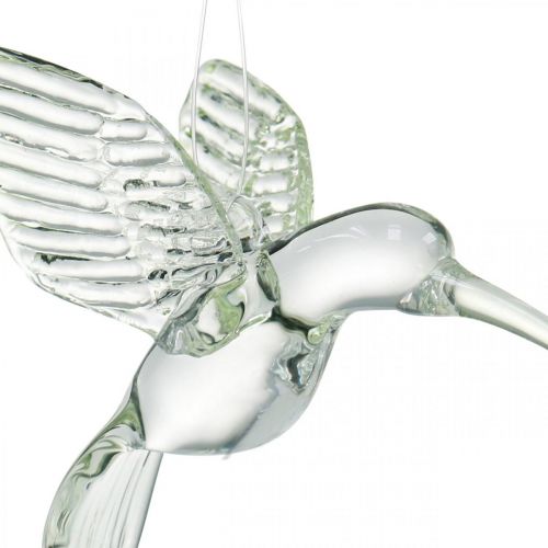 Artikel Dekoration kolibri, glasdekoration, paradisfågel, glashängare, dekorationsfågel