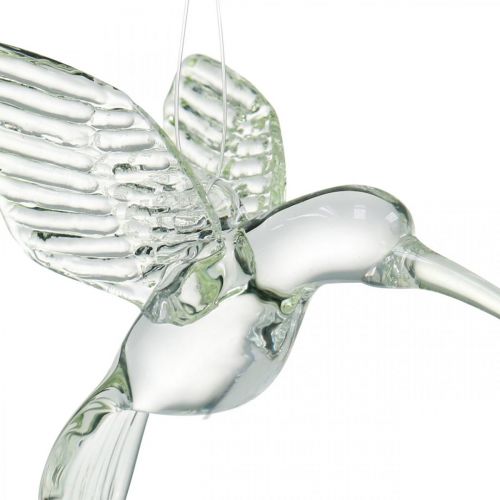 Floristik24 Dekoration kolibri, glasdekoration, paradisfågel, glashängare, dekorationsfågel