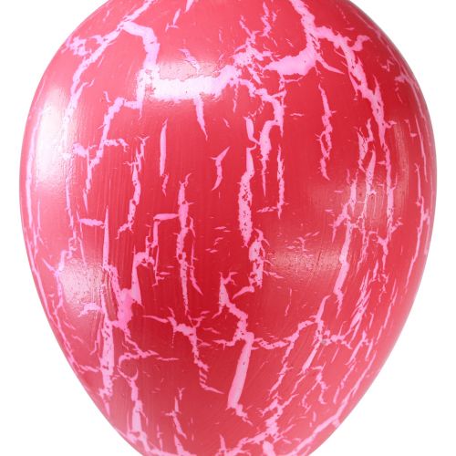 Artikel Dekorativ hängare påskägg gul/rosa/röd craquelure Ø8,5cm 3 st