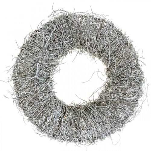 Dekorativ krans natur, rankskrans, naturkrans Ø25cm vit