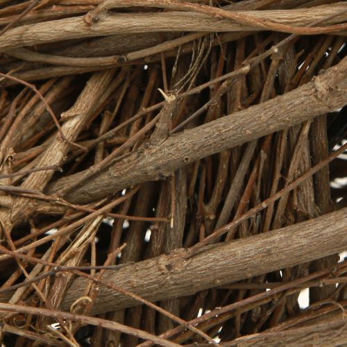 Artikel Dekorativ krans av almgrenar i natur Ø28–30cm H6,5cm 2st