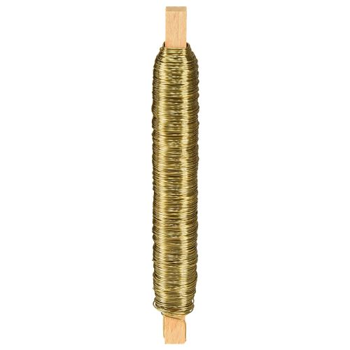 Dekorativ emaljtrådsomslagstråd Guld 0,50 mm 50m 100g