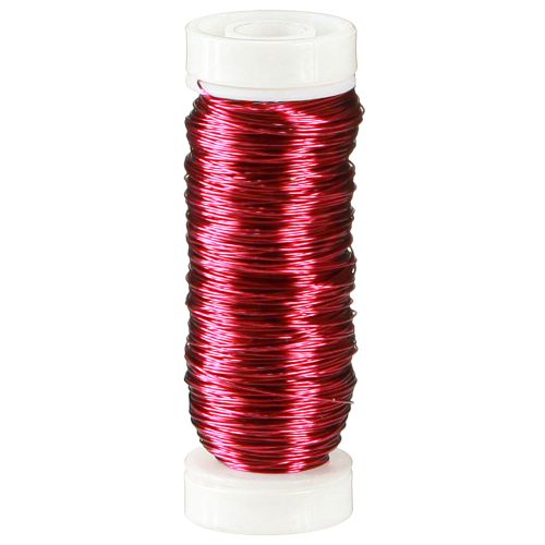 Floristik24 Dekorativ emaljerad tråd Ø0,30mm 30g/50m rosa