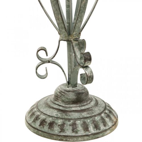 Floristik24 Kranshållare metall antik look, bordsdekoration shabby chic H51cm
