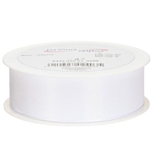 Artikel Dekorationsband presentband vit polyester 40mm 50m