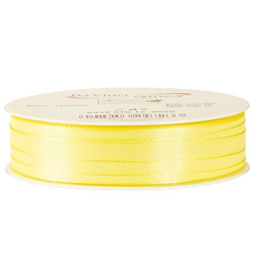 Artikel Dekorativt band taftband presentband ljusgult 10mm 50m