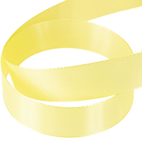 Artikel Dekorativt band taftband presentband ljusgult 25mm 50m