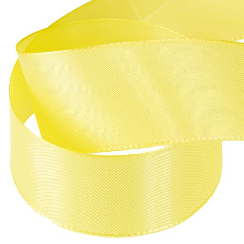 Artikel Dekorativt band taftband presentband ljusgult 40mm 50m