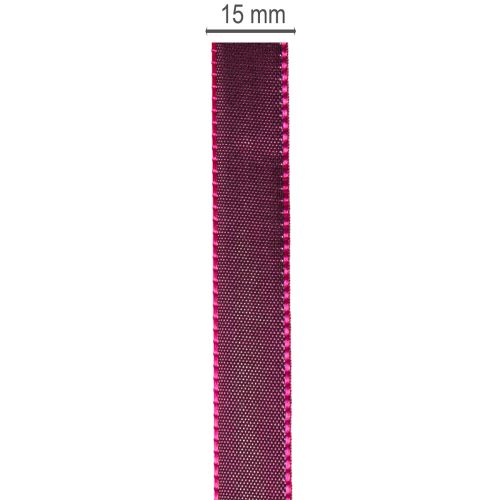 Smalt taftband för kreativa dekorationer, 15 mm brett, 50 m långt | Floristik24.se