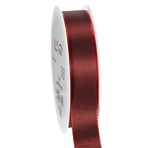 Presentband, elegant och glänsande taftband för festliga tillfällen, 25 mm brett, 50 m långt