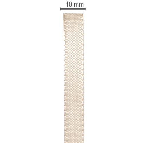 Smalt beige presentband, fint band för förpackning, 10 mm brett, 50 m långt | Floristik24.se