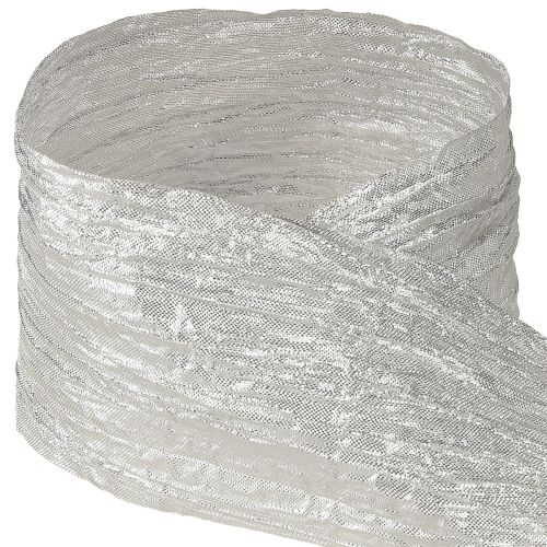 Artikel Dekorativt band presentband bordsband silver ljus 75mm 15m