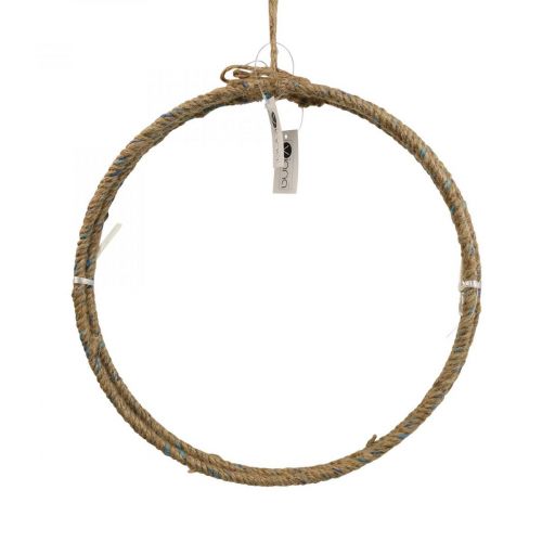 Floristik24 Dekorring jute Scandi dekorativ ring för upphängning Ø30cm 3 st