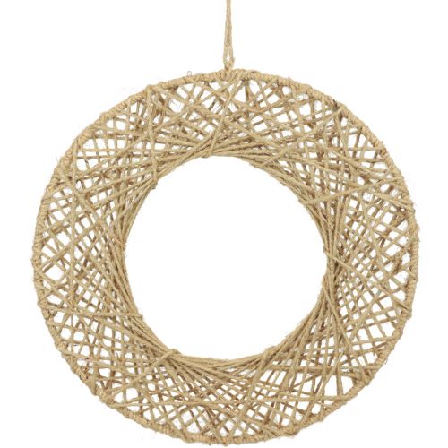 Artikel Dekorativa ringar juteklädda hängande dekoration boho dekoration naturlig Ø38cm 2st