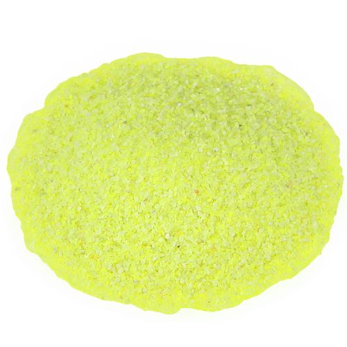 Floristik24 Dekorationssand gul neonfärgad sand 0,5 mm sand neongul 1 kg