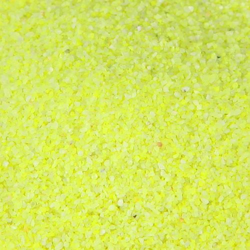 Artikel Dekorationssand gul neonfärgad sand 0,5 mm sand neongul 1 kg