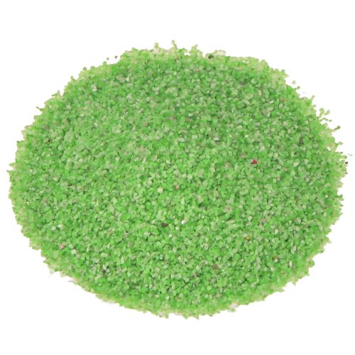 Dekorationssand grön neonsandfärgad sand 0,5 mm neongrön 1 kg