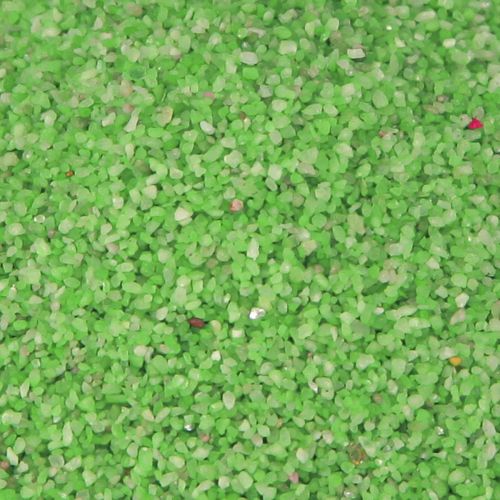Artikel Dekorationssand grön neonsandfärgad sand 0,5 mm neongrön 1 kg