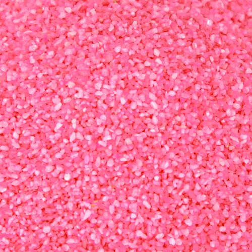 Artikel Dekorationssand rosa hobbysand färgad sand 0,5 mm neonrosa 1 kg